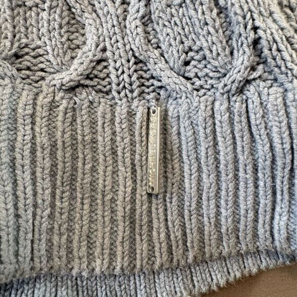 MichaelKors Women’s Blue Knit Sweater Size OX (XL) Cotton Blend Preppy Style - Picture 4 of 12